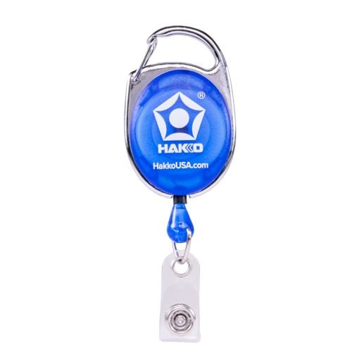 Blue Retractable Badge Clip