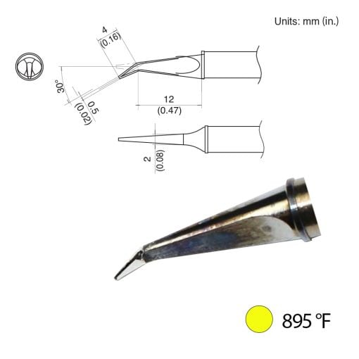 T31-001601 Bent Tip, 895°F / 480°C