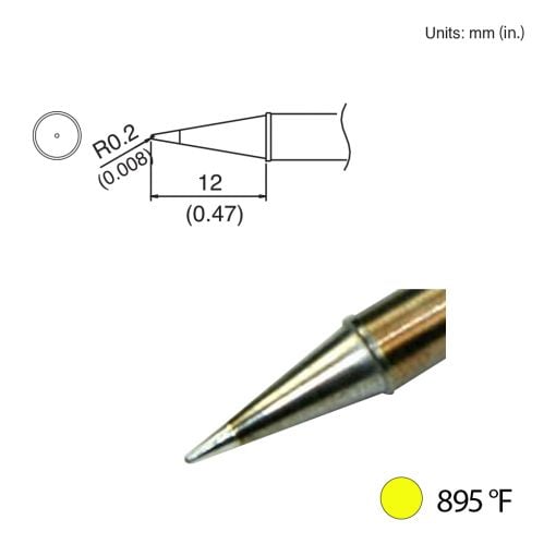 T31-00BL Conical Tip, 895°F / 480°C