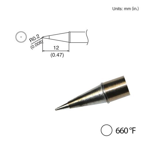 T31-03BL Conical Tip, 660°F / 350°C