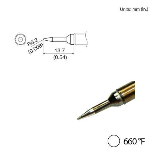T31-03SBL Conical Tip, 660°F / 350°C