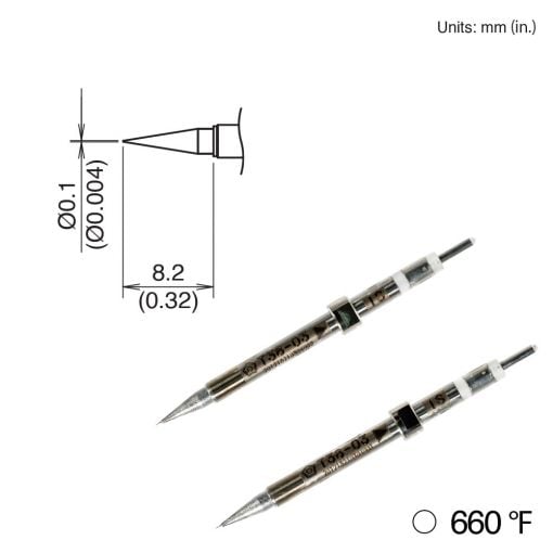 T38-03IS Conical Tip, 350°C/660°F