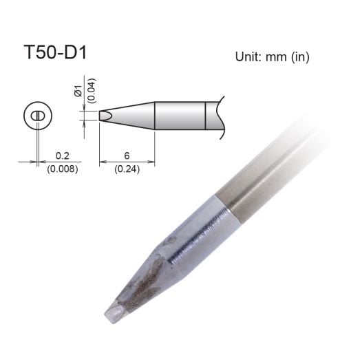 T50-D1 Micro Chisel Tip