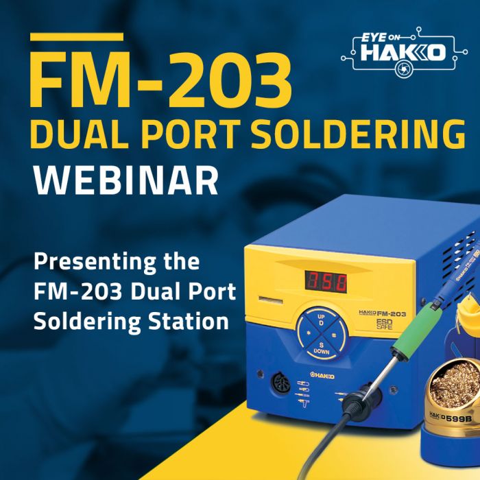 FM203-01 Dual Port Soldering System w/ One Soldering Handpiece