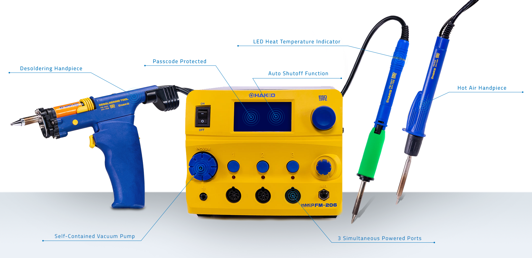 FM-206 Desolder Solder Air Configuration